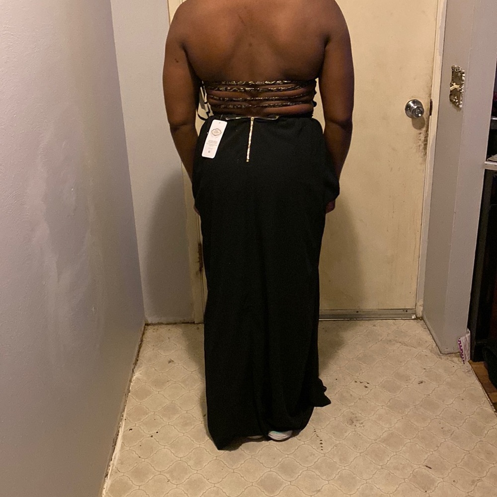 Special Occasion Dress Black And Gold